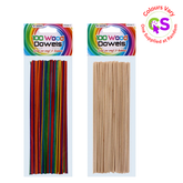 100PC ASSORTED WOOD DOWELS